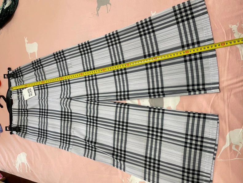 Issey Miyake Issey Miyake PP JF544 Plaid Wide-Leg Pants - dmc Size US 30 / EU 46 - 5 Thumbnail