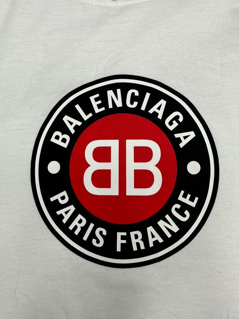 Balenciaga Balenciaga Double B Logo Short Sleeve Tee - dmc Size US M / EU 48-50 / 2 - 2 Thumbnail