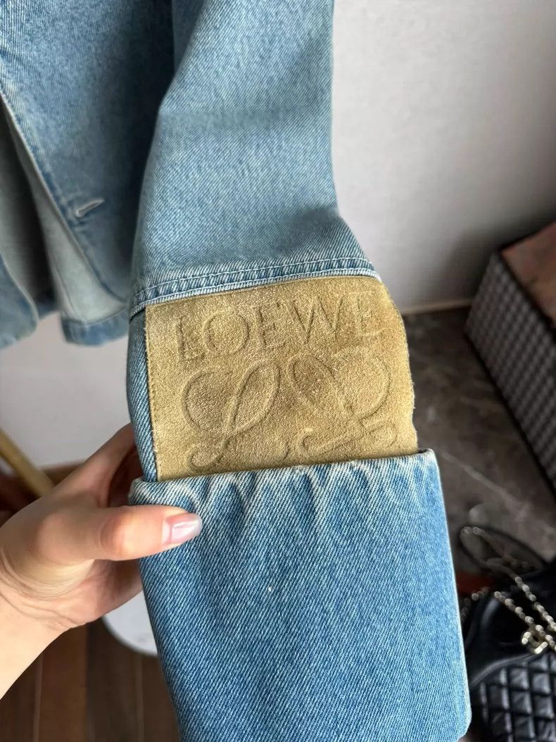 Loewe Loewe Denim Jacket with Suede Cuffs - dmc Size US M / EU 48-50 / 2 - 5 Thumbnail