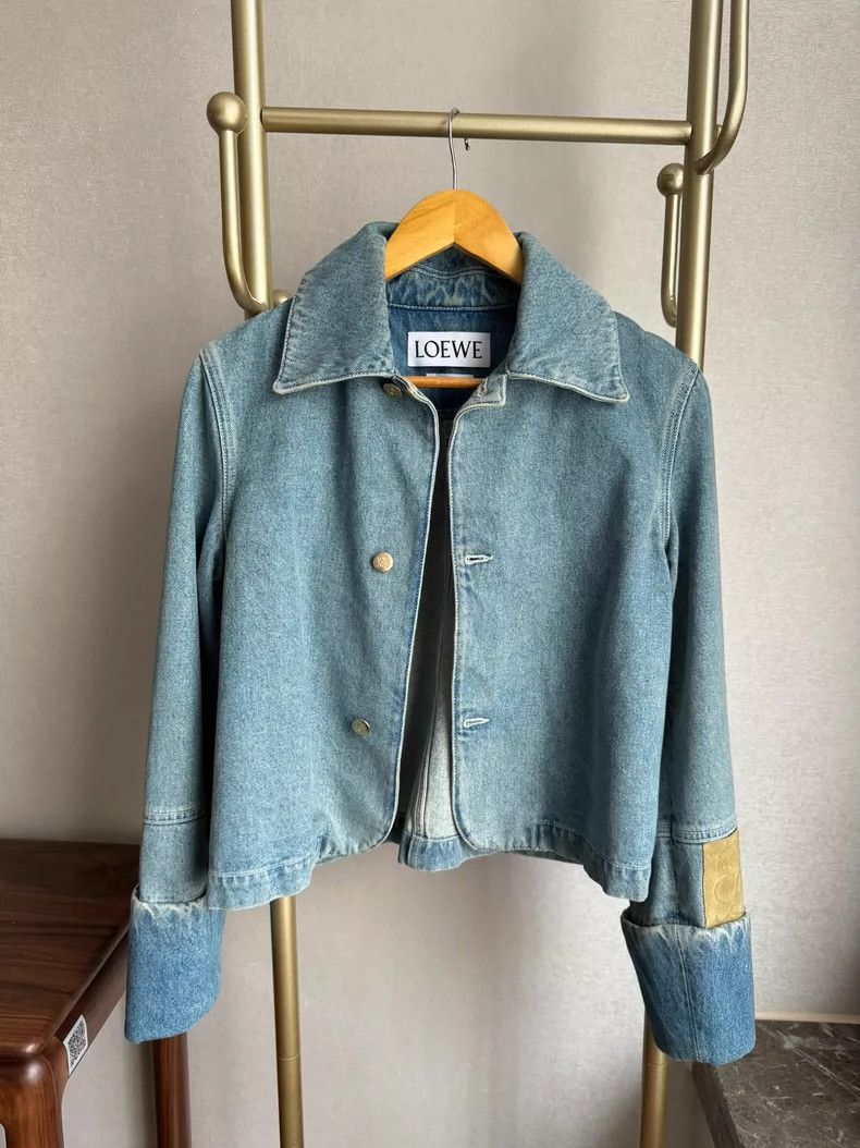 Loewe Loewe Denim Jacket with Suede Cuffs - dmc Size US M / EU 48-50 / 2 - 4 Thumbnail