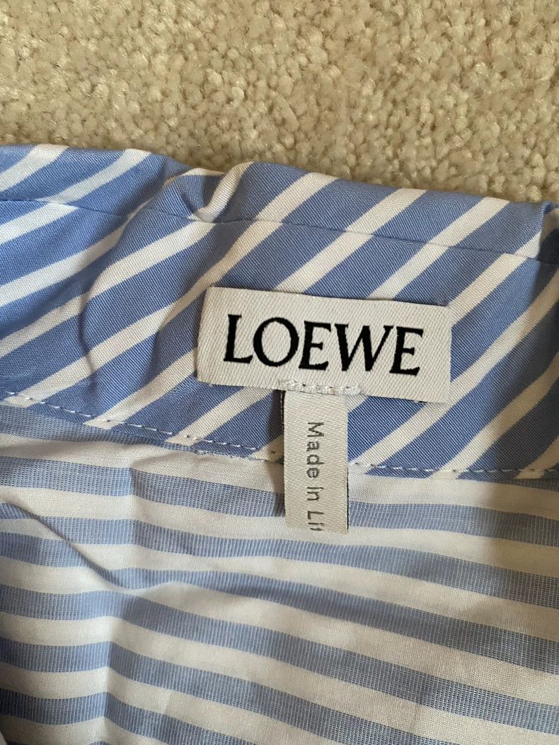 Loewe Loewe Blue Striped Button-Up Shirt - dmc Size US S / EU 44-46 / 1 - 2 Thumbnail