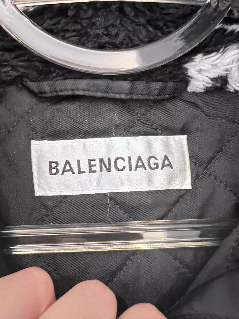 Balenciaga Balenciaga Logo Print Fleece Jacket - dmc Size US XS / EU 42 / 0 - 4 Thumbnail
