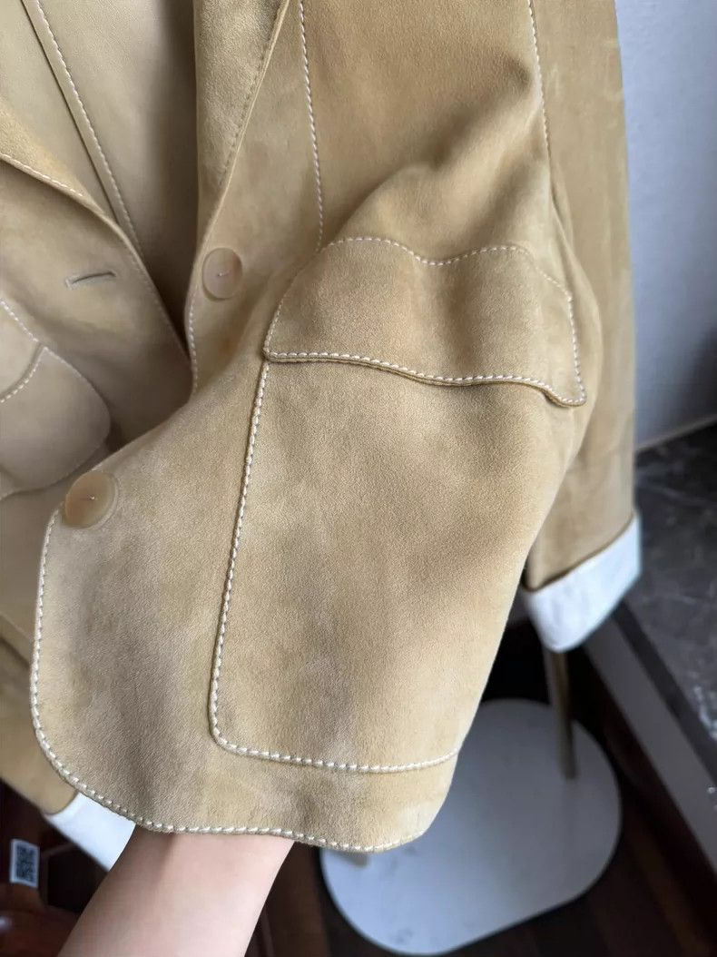 Loewe Loewe Suede Lambskin Leather Jacket - dmc Size US XS / EU 42 / 0 - 2 Thumbnail