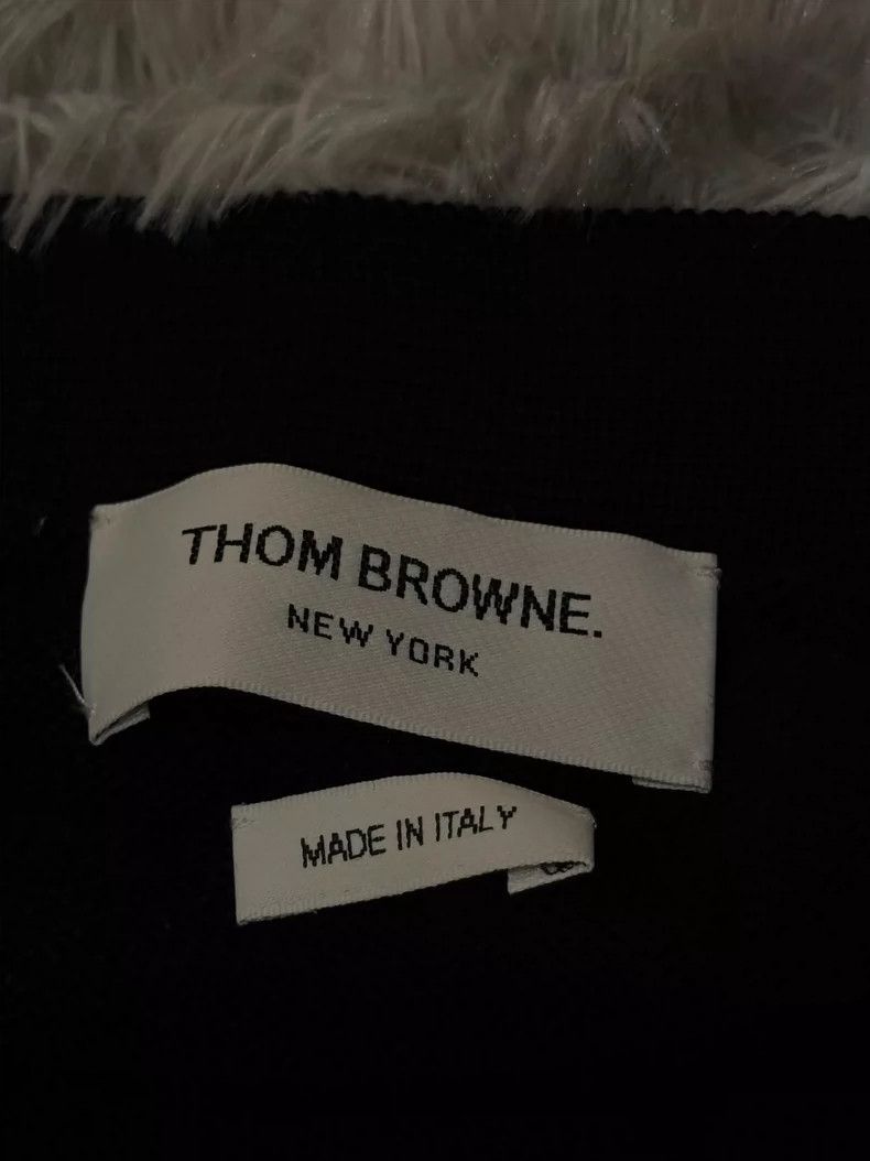 Thom Browne Thom Browne Classic Stripe Wool Cardigan - dmc Size US M / EU 48-50 / 2 - 3 Thumbnail