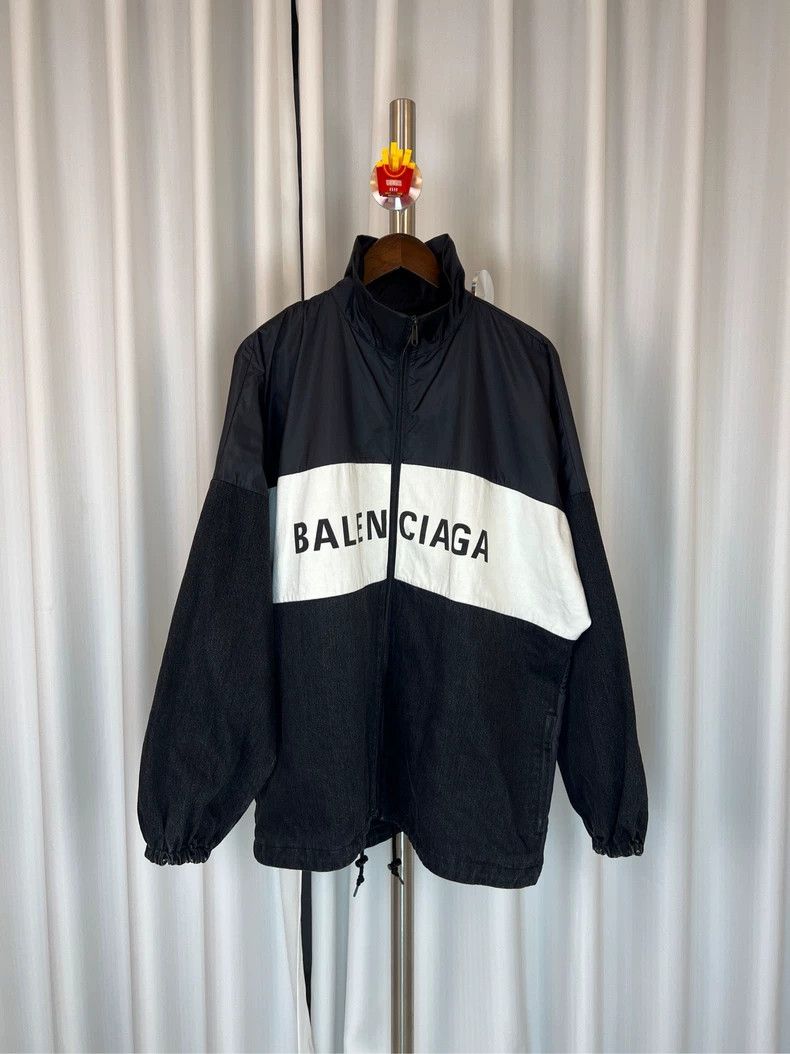 Balenciaga Balenciaga Black White Denim Jacket - dmc Size US M / EU 48-50 / 2 - 2 Thumbnail