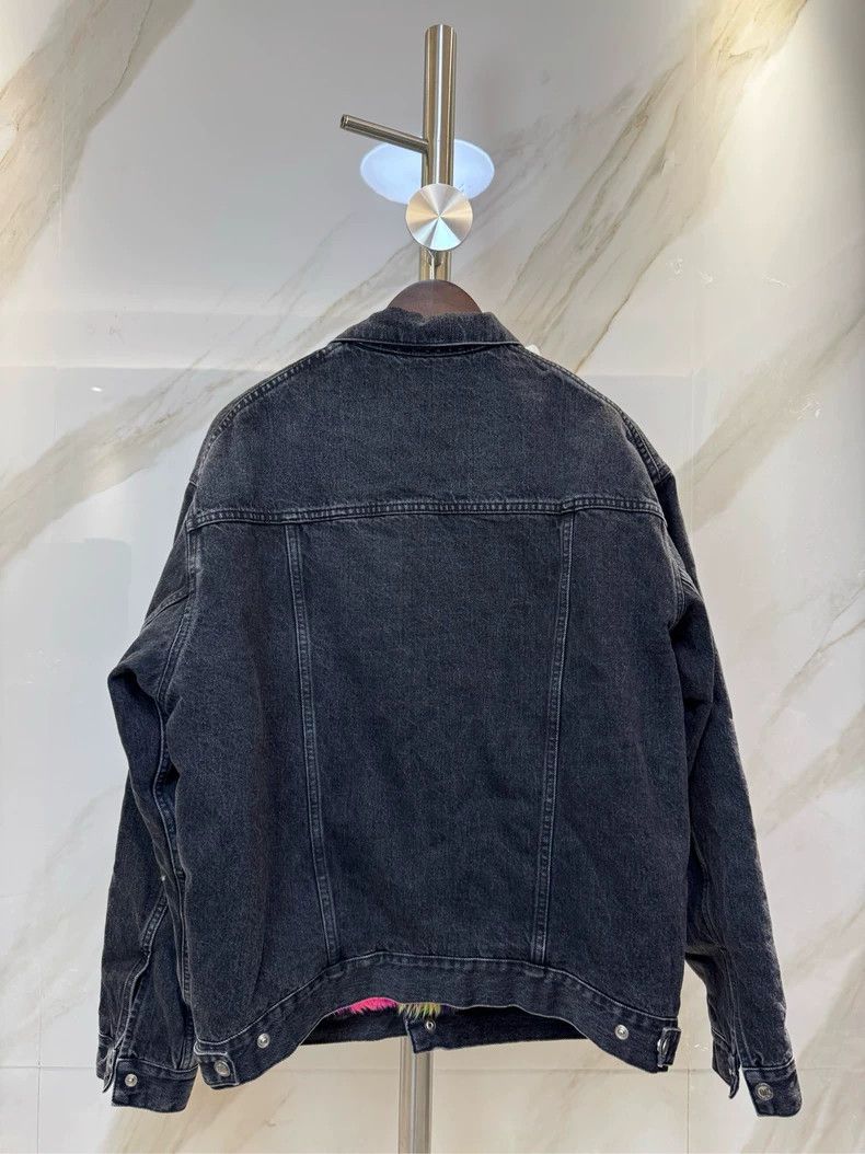 Balenciaga Denim Jacket with Fur Lining - dmc
