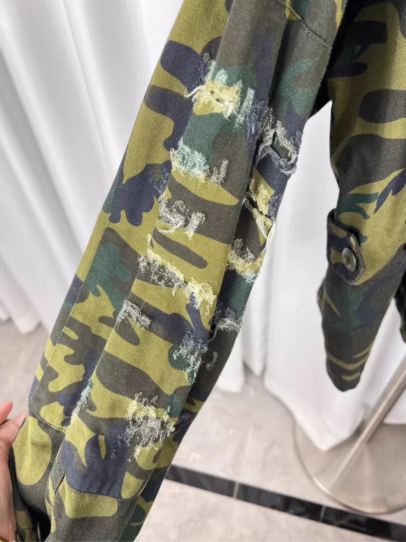 Balenciaga Balenciaga Camo Distressed Jacket SS22 - dmc Size US XS / EU 42 / 0 - 5 Thumbnail