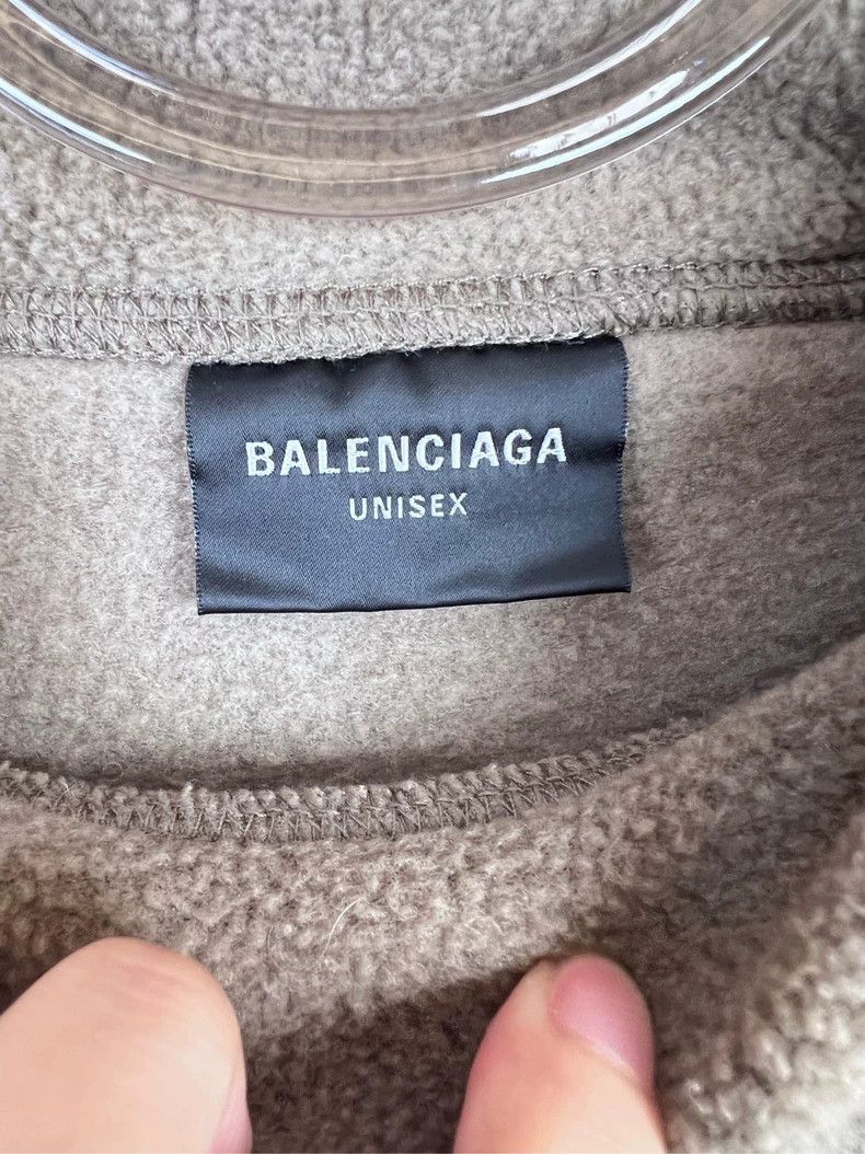 Balenciaga Balenciaga Embroidered Fleece Sweatshirt - dmc Size US S / EU 44-46 / 1 - 5 Thumbnail