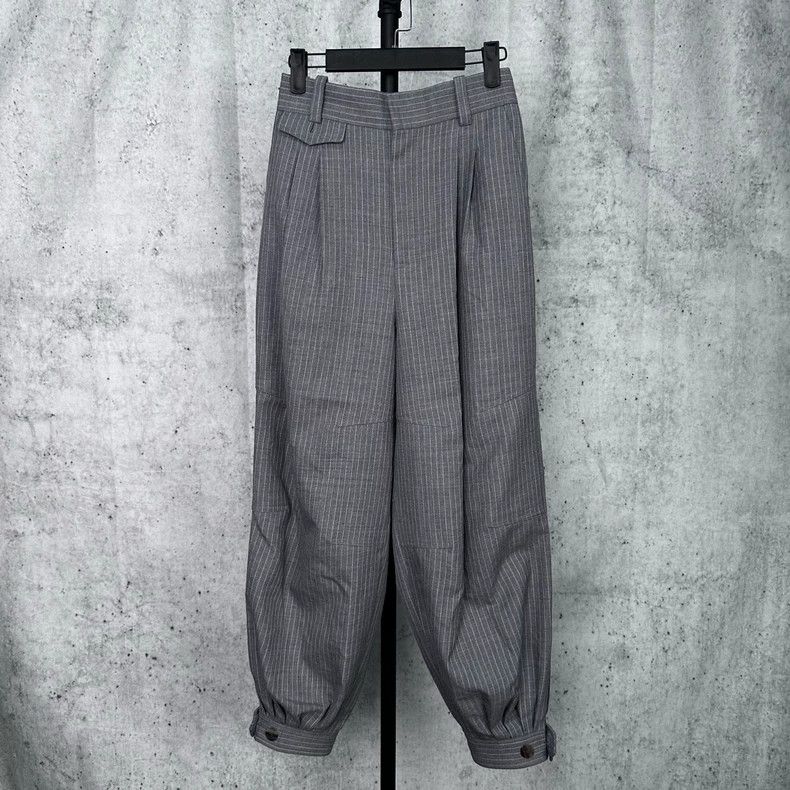 Loewe Loewe Women's High-Waist Logo Lantern Pants - dmc Size US 36 / EU 52 - 2 Thumbnail