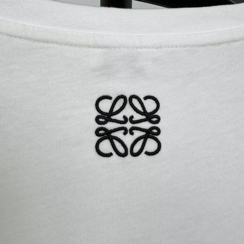 Loewe Loewe White Portrait Print Short-Sleeve Tee - dmc Size US L / EU 52-54 / 3 - 3 Thumbnail
