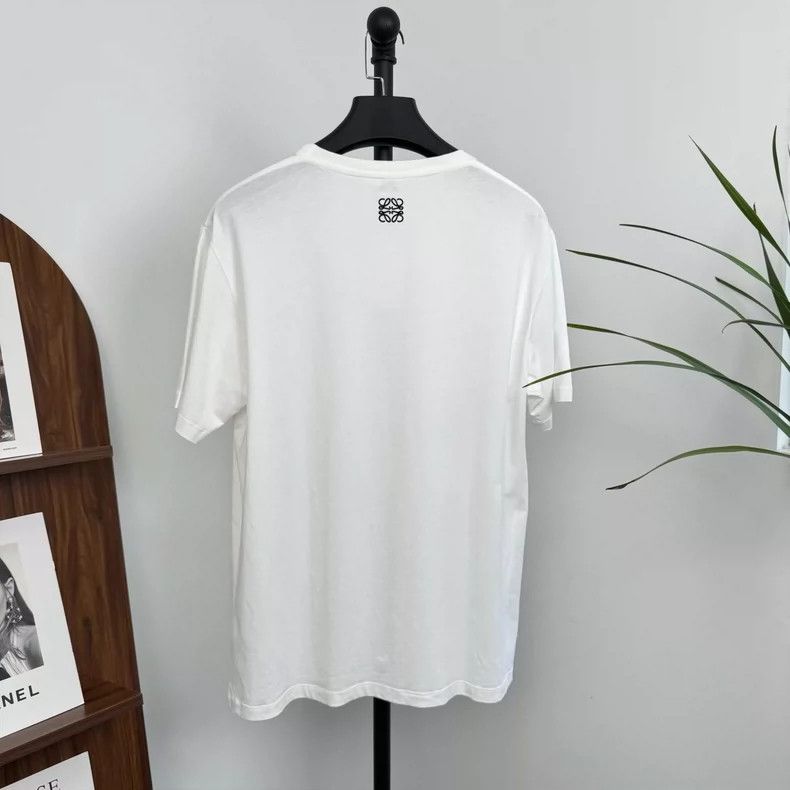 Loewe Loewe White Portrait Print Short-Sleeve Tee - dmc Size US L / EU 52-54 / 3 - 2 Thumbnail