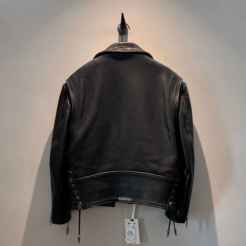 Chrome Hearts Chrome Hearts Silver Buckle Leather Jacket - dmc Size US S / EU 44-46 / 1 - 6 Thumbnail