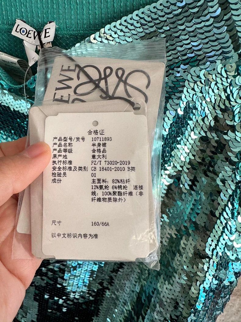 Loewe Loewe Sequin Women's Skirt - dmc Size US 32 / EU 48 - 2 Thumbnail