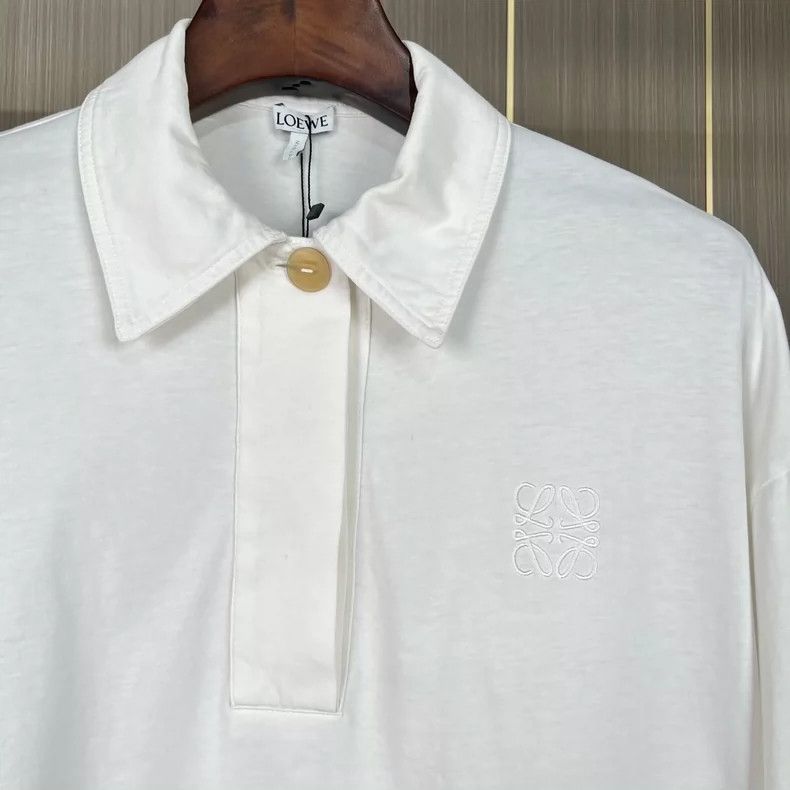 Loewe Loewe Embroidered Logo Short Sleeve Polo - dmc Size US XS / EU 42 / 0 - 3 Thumbnail