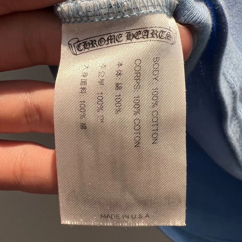 Chrome Hearts Chrome Hearts Blue CrossT - dmc Size US M / EU 48-50 / 2 - 6 Thumbnail