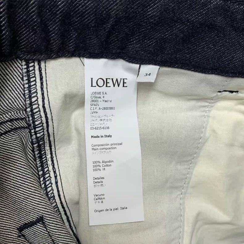 Loewe LOEWE Logo Mid-Rise Denim Jeans - dmc Size US 34 / EU 50 - 6 Thumbnail