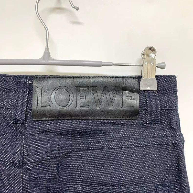 Loewe LOEWE Logo Mid-Rise Denim Jeans - dmc Size US 34 / EU 50 - 8 Thumbnail