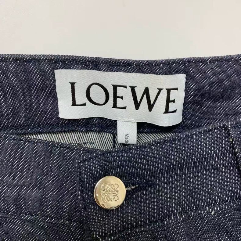 Loewe LOEWE Logo Mid-Rise Denim Jeans - dmc Size US 34 / EU 50 - 2 Thumbnail