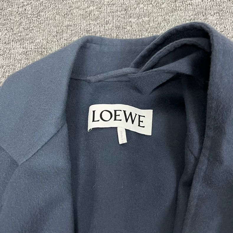 Loewe Loewe Robe-Style Wool Cashmere Coat - dmc Size US XXS / EU 40 - 3 Thumbnail