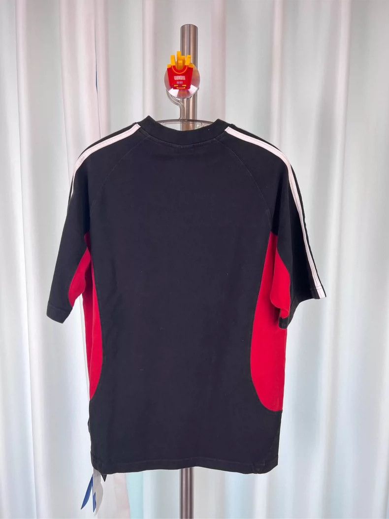 Balenciaga Balenciaga x Adidas Black Red Tee - dmc Size US XXS / EU 40 - 2 Thumbnail