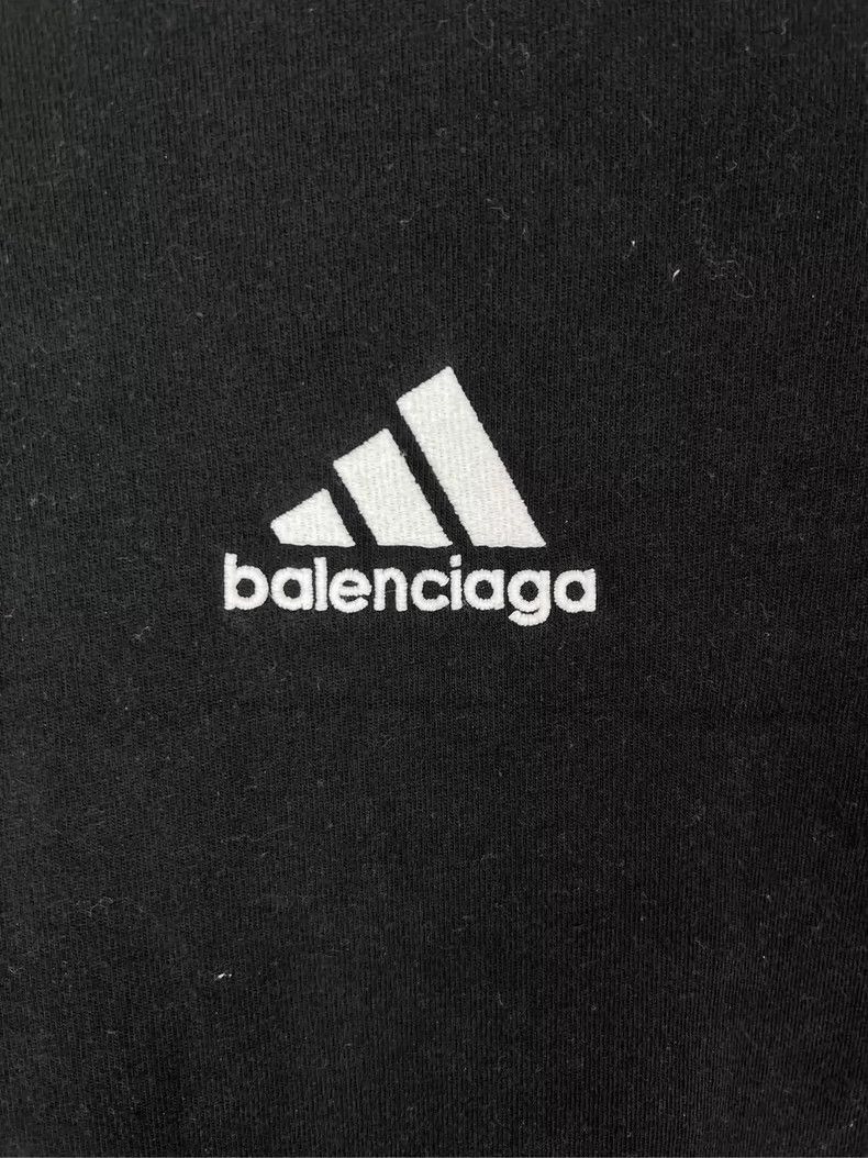 Balenciaga Balenciaga x Adidas Black Red Tee - dmc Size US XXS / EU 40 - 3 Thumbnail