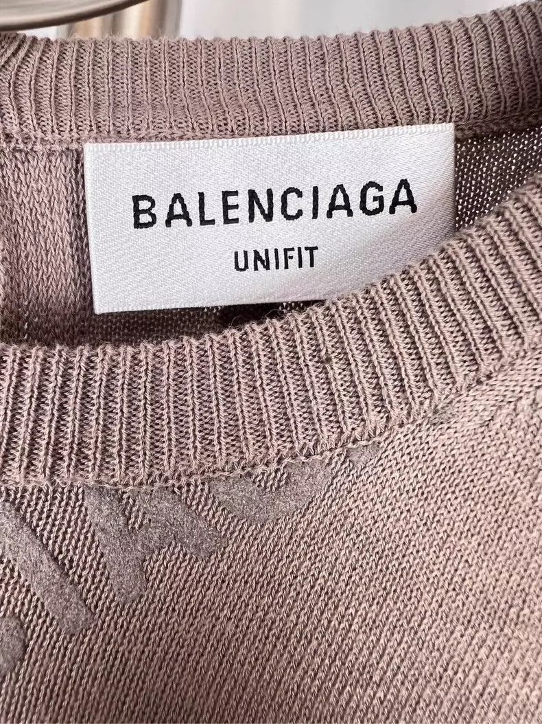 Balenciaga Balenciaga Logo Print Knit Short Sleeve - dmc Size US L / EU 52-54 / 3 - 3 Thumbnail