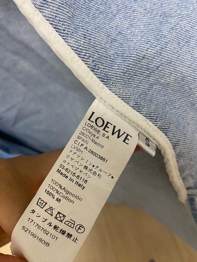 Loewe Loewe Asymmetric Denim Jacket - dmc Size US S / EU 44-46 / 1 - 6 Thumbnail