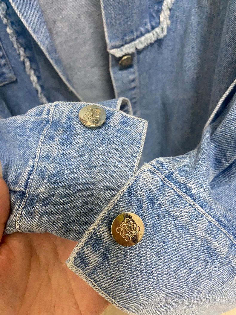 Loewe Loewe Asymmetric Denim Jacket - dmc Size US S / EU 44-46 / 1 - 4 Thumbnail
