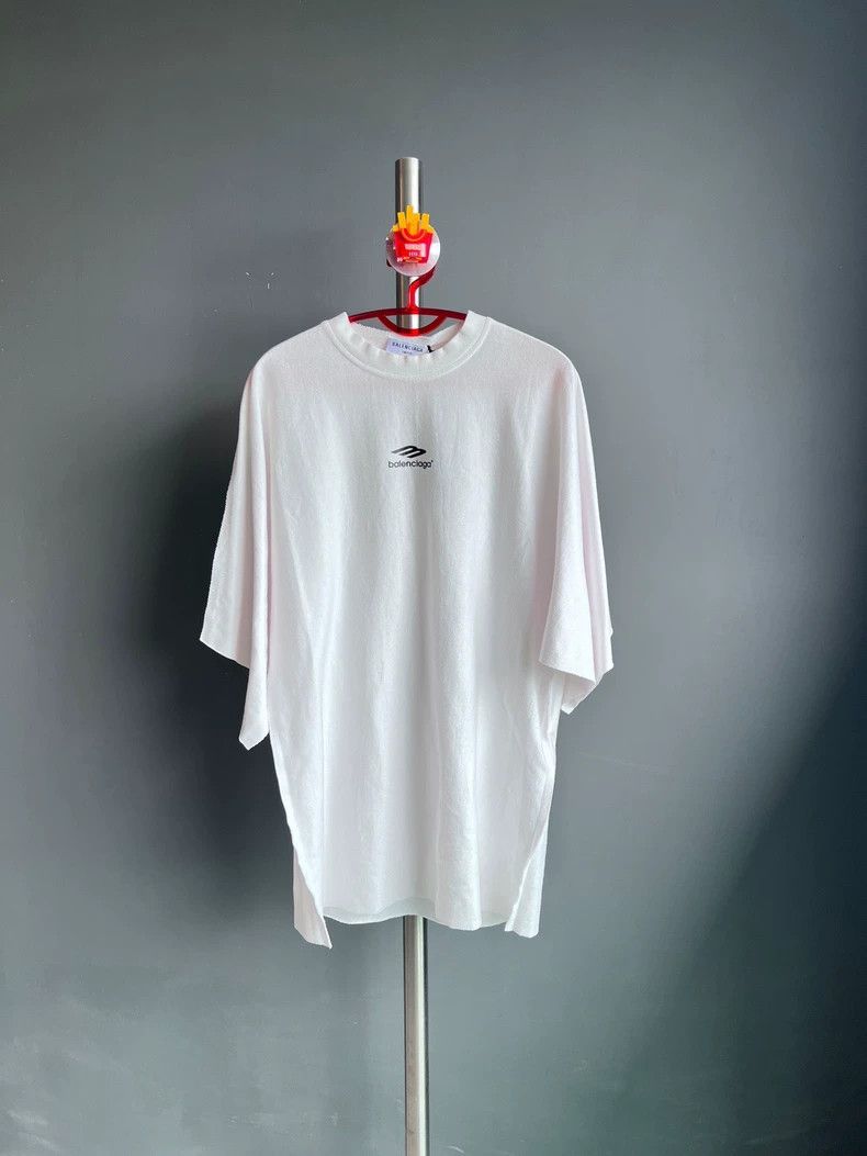 Balenciaga Balenciaga 3B Distressed Short Sleeve Tee - dmc Size US M / EU 48-50 / 2 - 2 Thumbnail