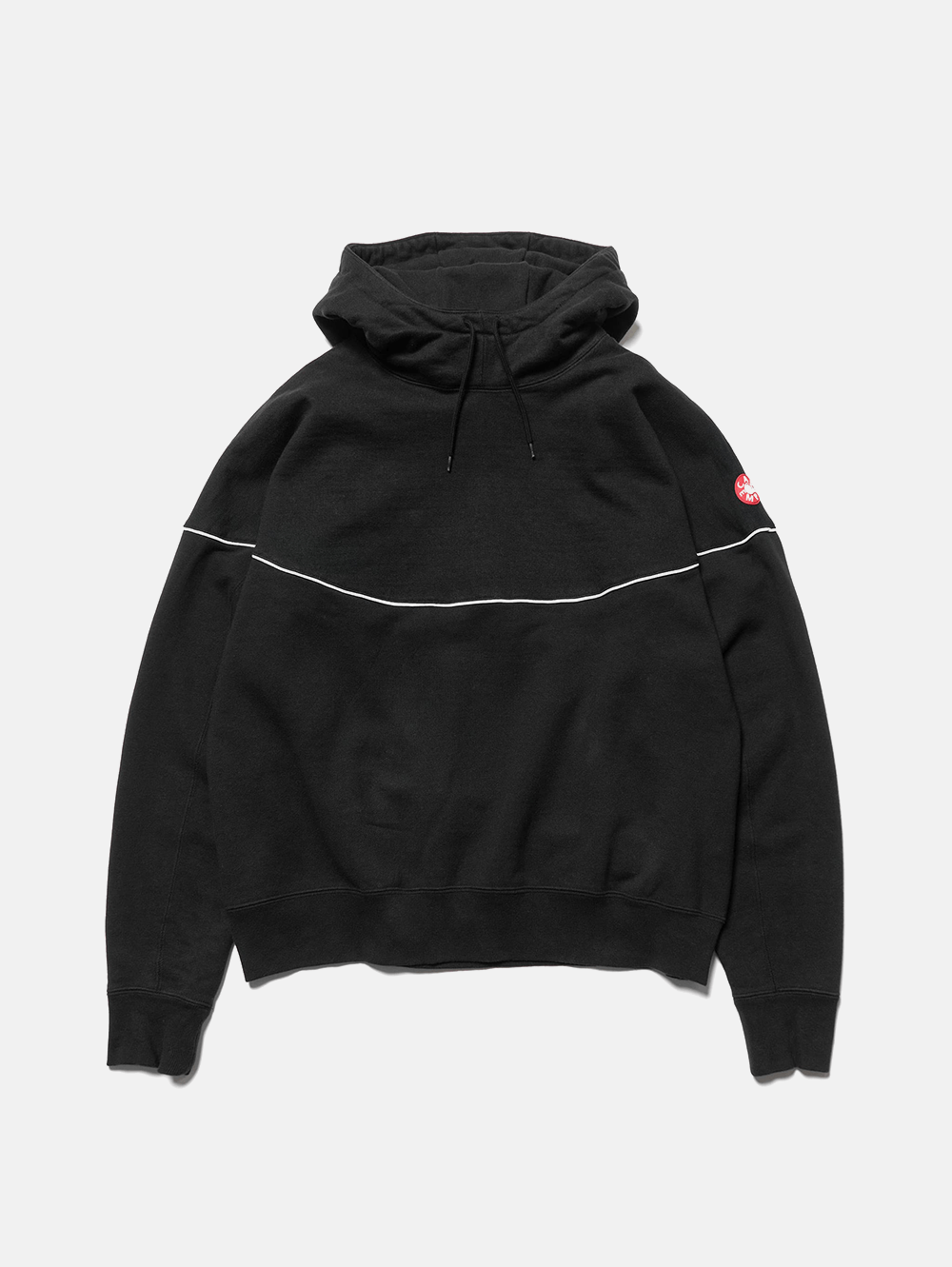 Cav Empt Cav Empt Oversized White Line Heavy Hoodie - Black | Grailed