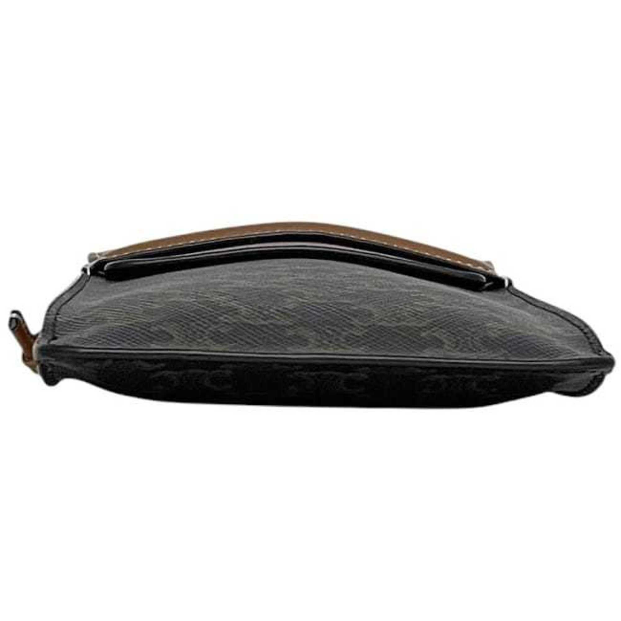 Celine Celine Phone Shoulder Bag f-23939 Black Brown Triomphe 10G332CQD Pochette PVC Leather S-AN-4281 CELINE Crossbody Smartphone Case Size ONE SIZE - 6 Thumbnail