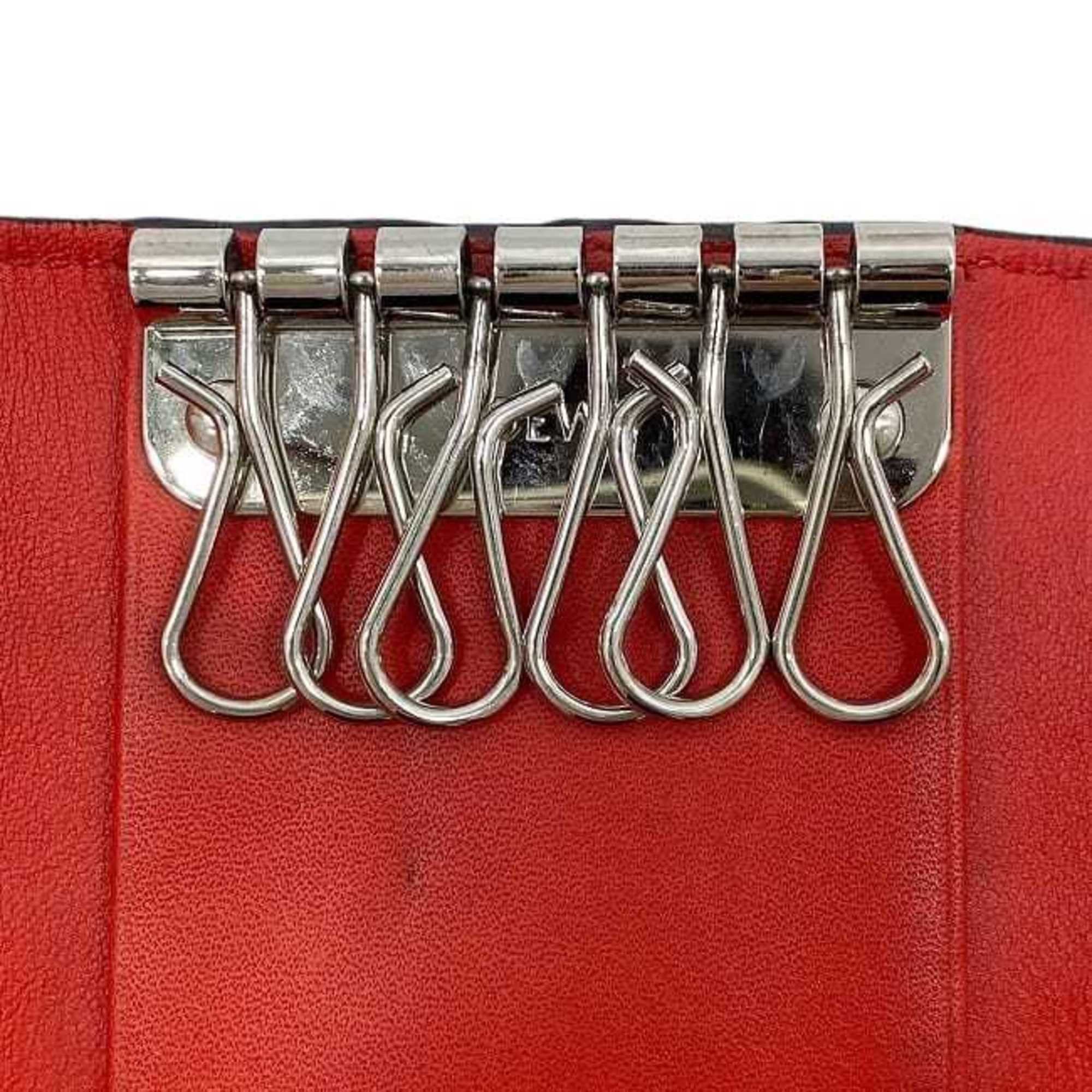 Loewe Loewe 6-ring key case ec-23814 Red Repeat Anagram 160.17.010 Leather 411706 LOEWE Men's and Women's Size ONE SIZE - 9 Thumbnail