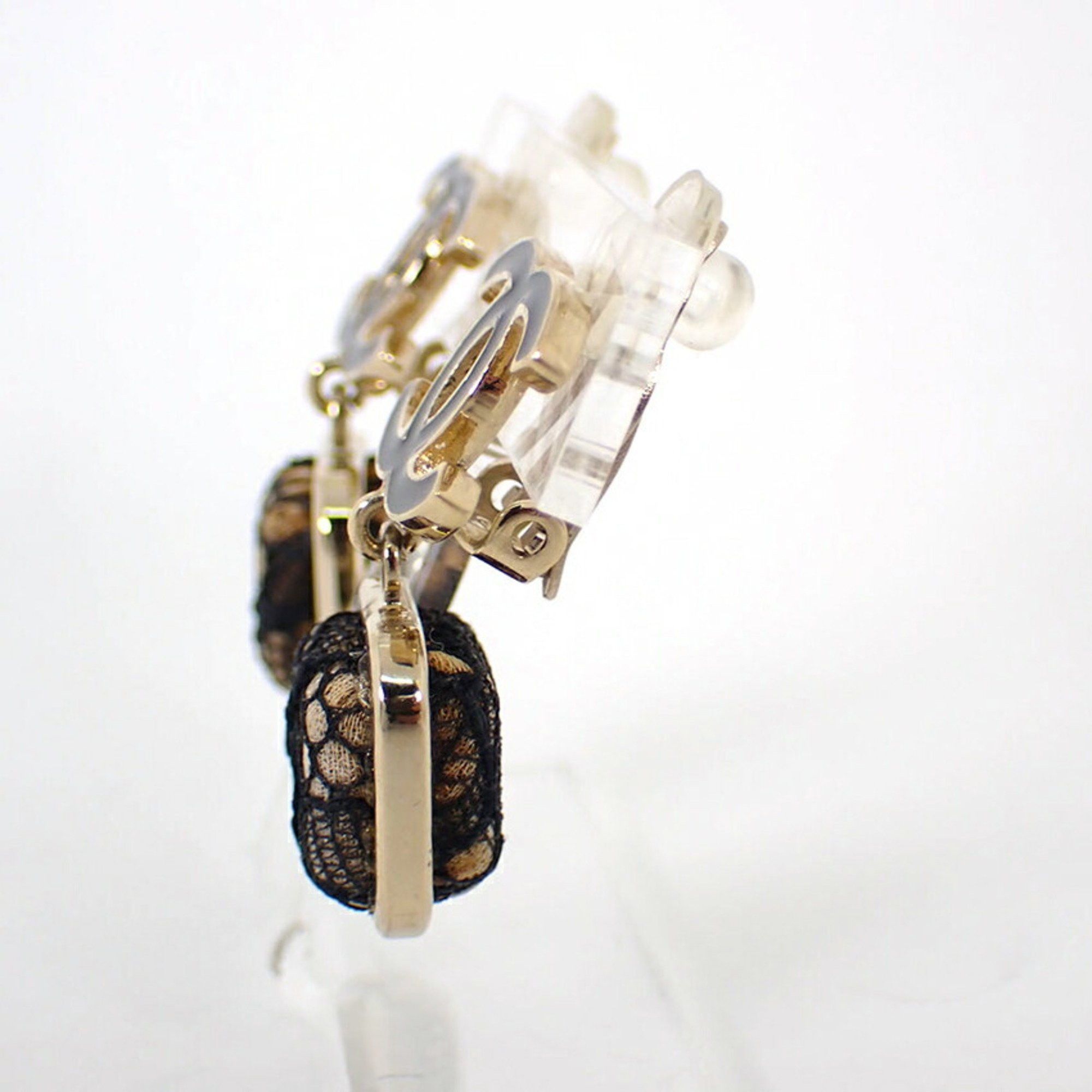 Chanel CHANEL Coco Mark Lace Earrings Size ONE SIZE - 6 Thumbnail
