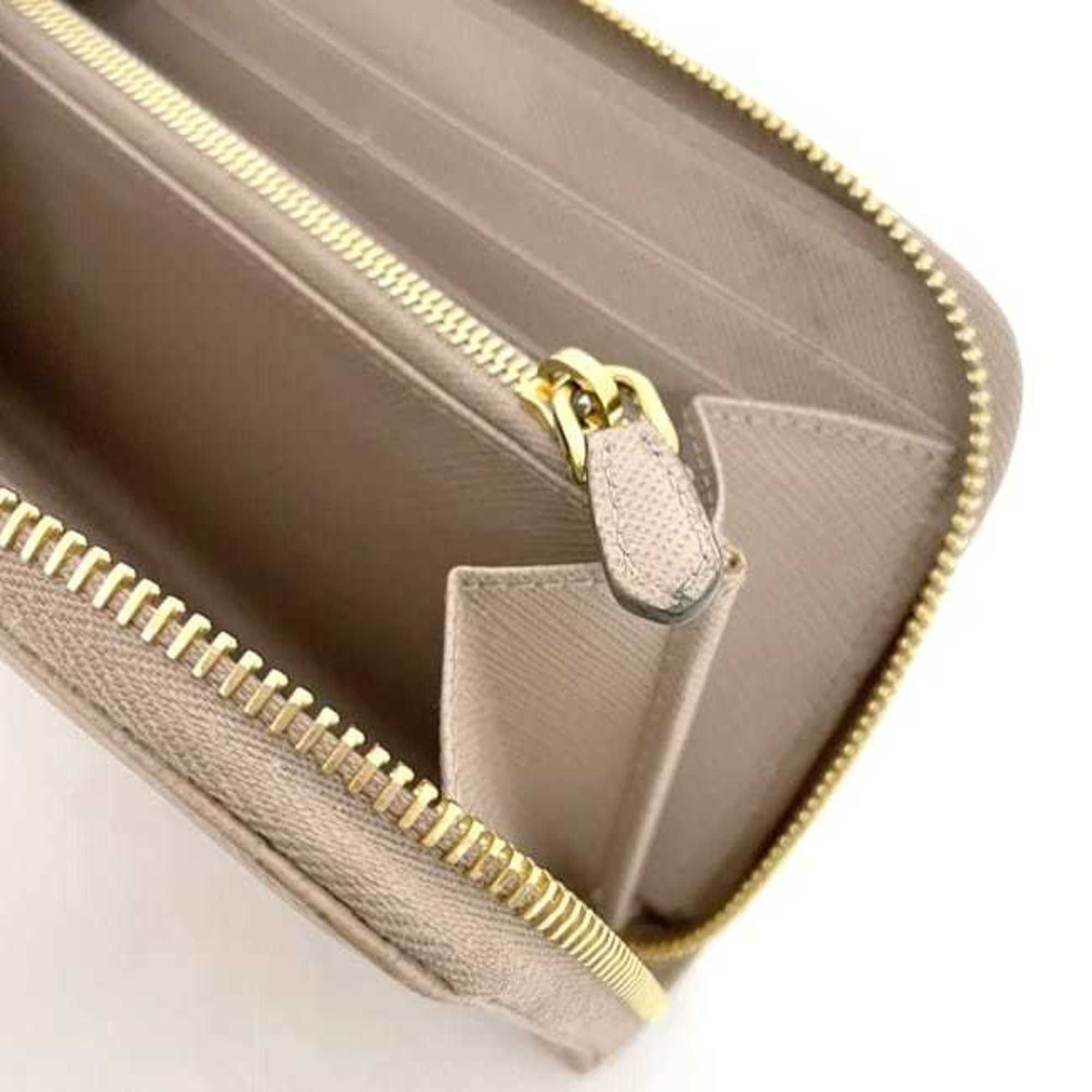 Prada Prada Round Long Wallet ec-23907 Beige 1ML506 Saffiano Leather 12S PRADA Women's Size ONE SIZE - 11 Thumbnail