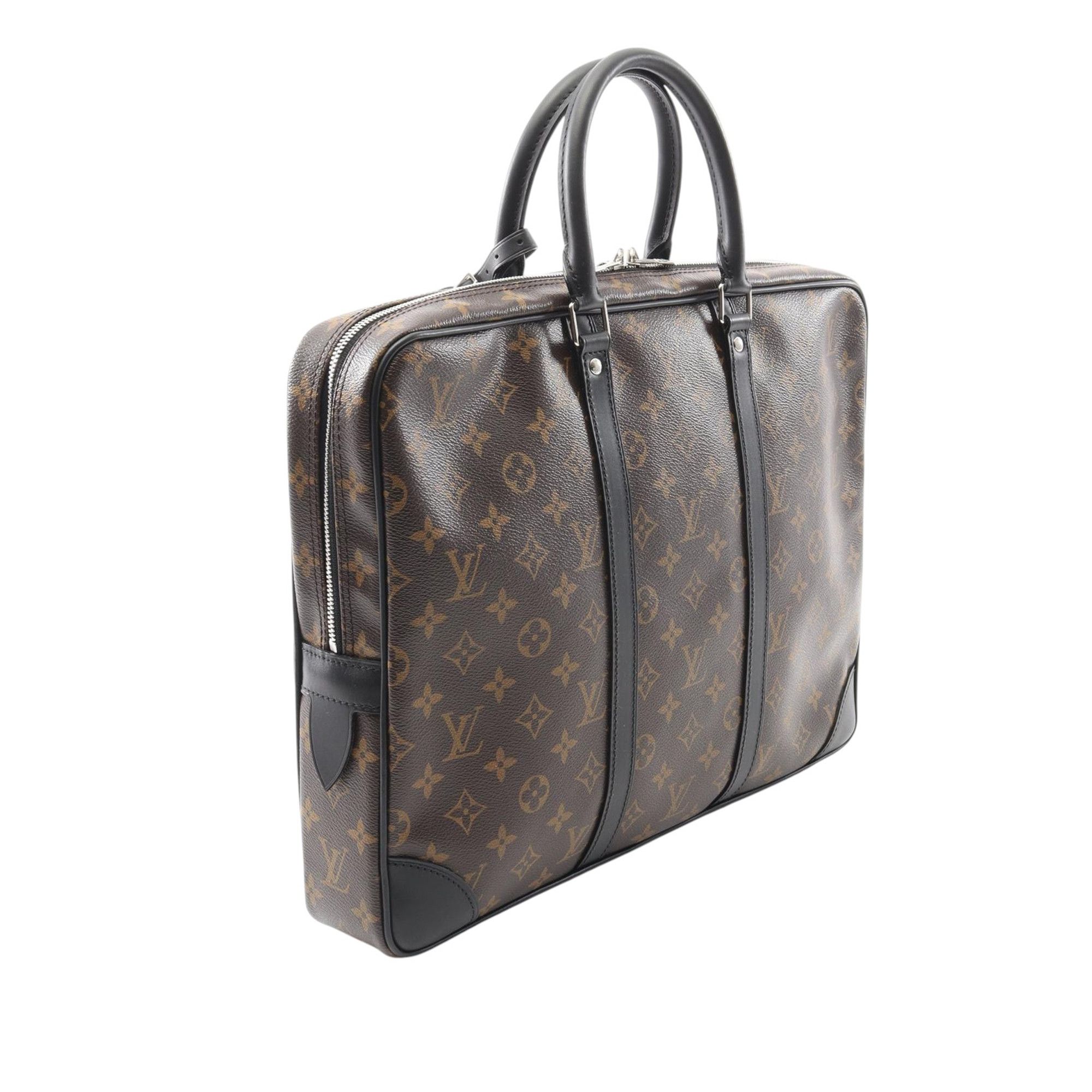 Louis Vuitton Monogram Macassar Porte-Documents Voyage GM