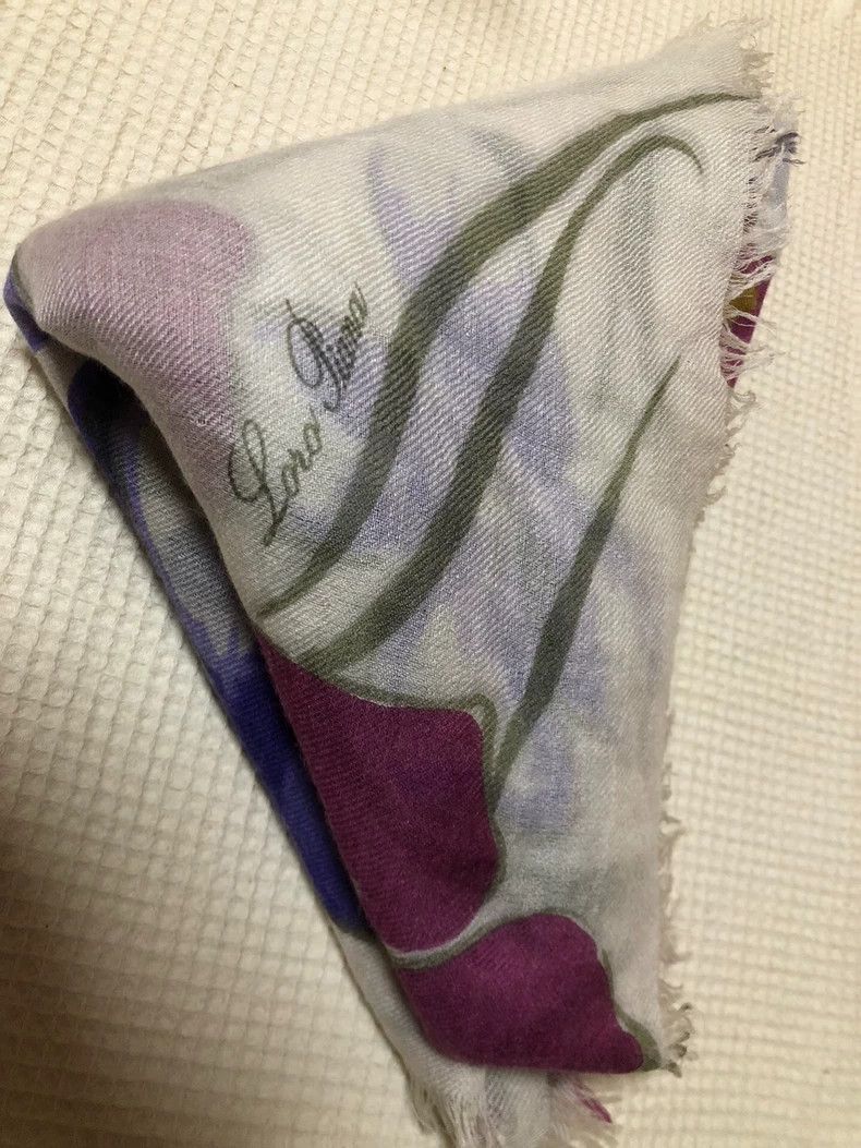 Loro Piana Loro Piana Cashmere Silk Floral Scarf - dmc Size ONE SIZE - 5 Thumbnail