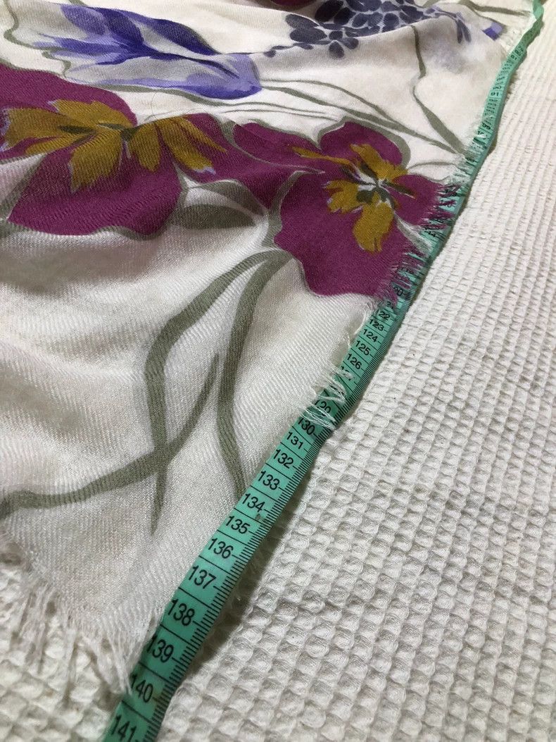 Loro Piana Loro Piana Cashmere Silk Floral Scarf - dmc Size ONE SIZE - 9 Thumbnail