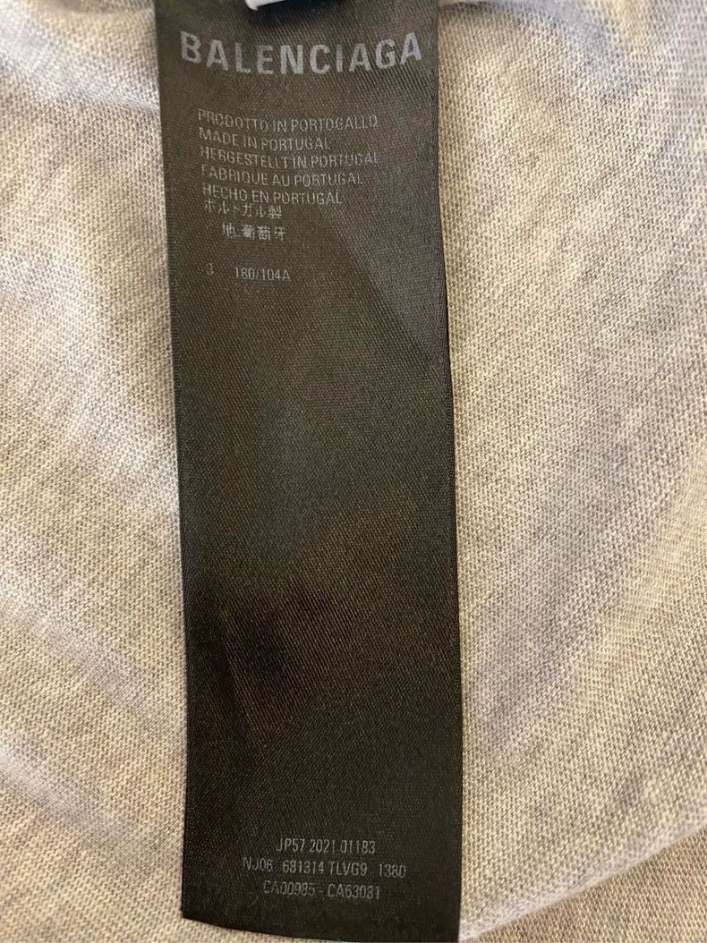 Balenciaga Balenciaga FBI Logo Gray Short Sleeve T-shirt - dmc Size US M / EU 48-50 / 2 - 5 Thumbnail