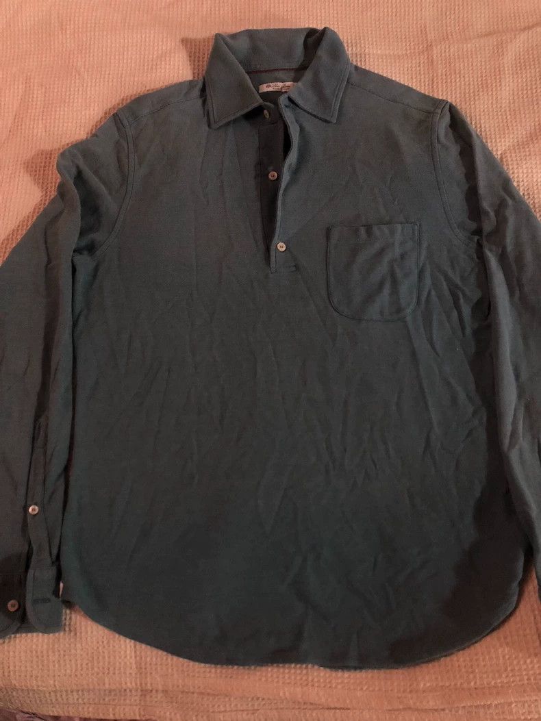 Loro Piana Loro Piana Made In Italy Long Sleeve Polo - dmc Size US S / EU 44-46 / 1 - 2 Thumbnail