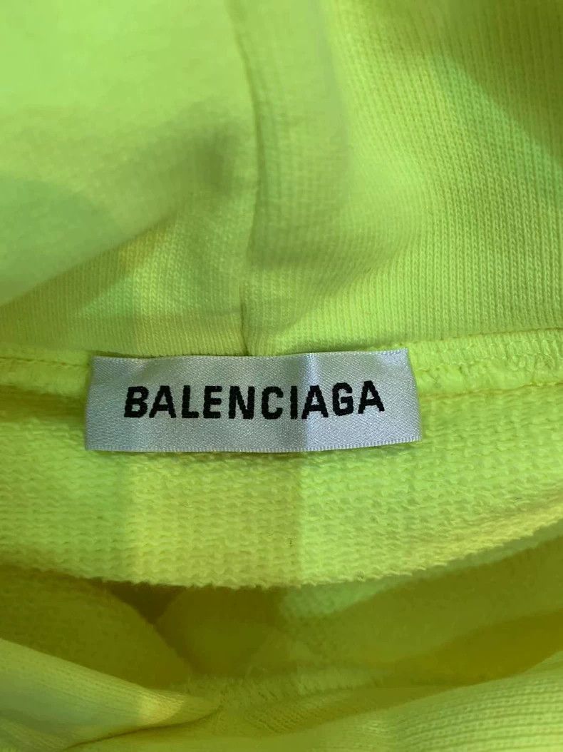 Balenciaga Balenciaga Fluorescent Yellow Lock Hoodie - dmc Size US S / EU 44-46 / 1 - 3 Thumbnail