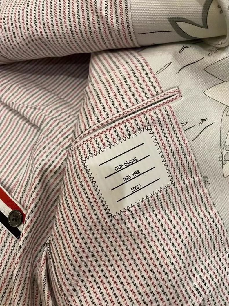 Thom Browne Thom Browne Printed Gray White Blazer - dmc Size US S / EU 44-46 / 1 - 4 Thumbnail