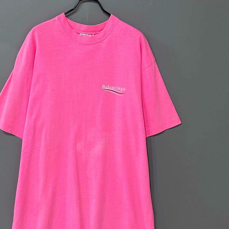 Balenciaga Balenciaga Pink Coke Logo Short Sleeve Tee - dmc Size US XS / EU 42 / 0 - 2 Thumbnail