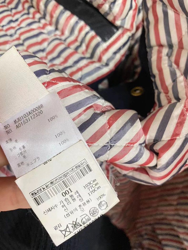 Thom Browne Thom Browne TB Leather Sleeve Bomber Jacket - dmc Size US S / EU 44-46 / 1 - 6 Thumbnail