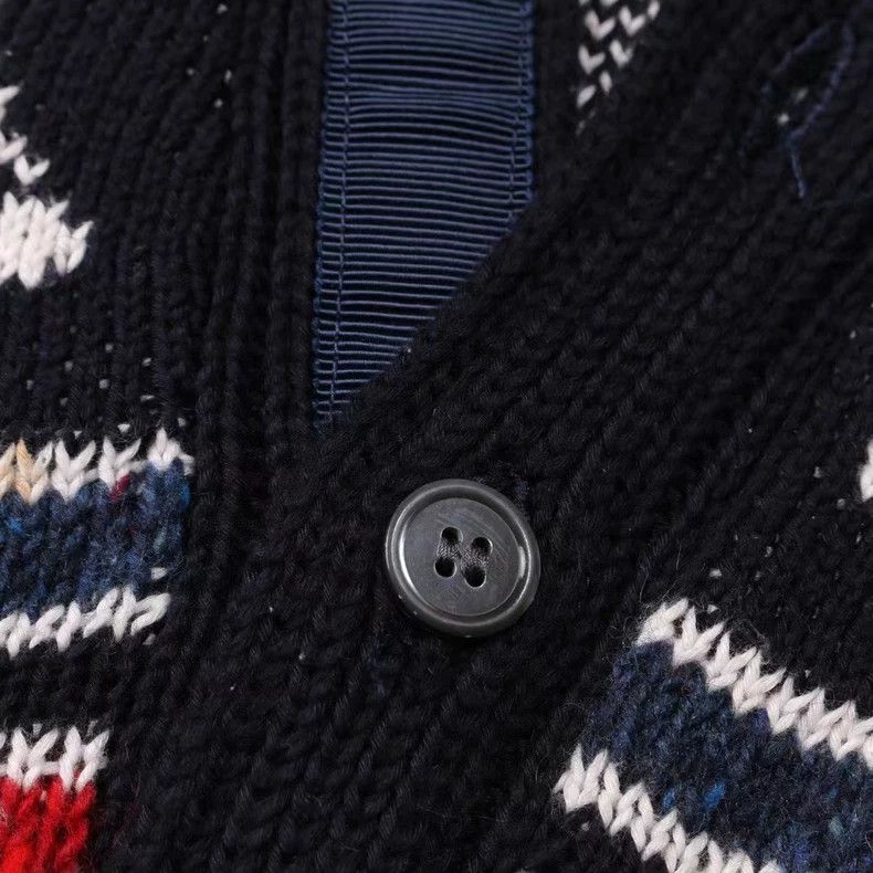 Thom Browne Thom Browne Wool Striped Cardigan - dmc Size US S / EU 44-46 / 1 - 3 Thumbnail