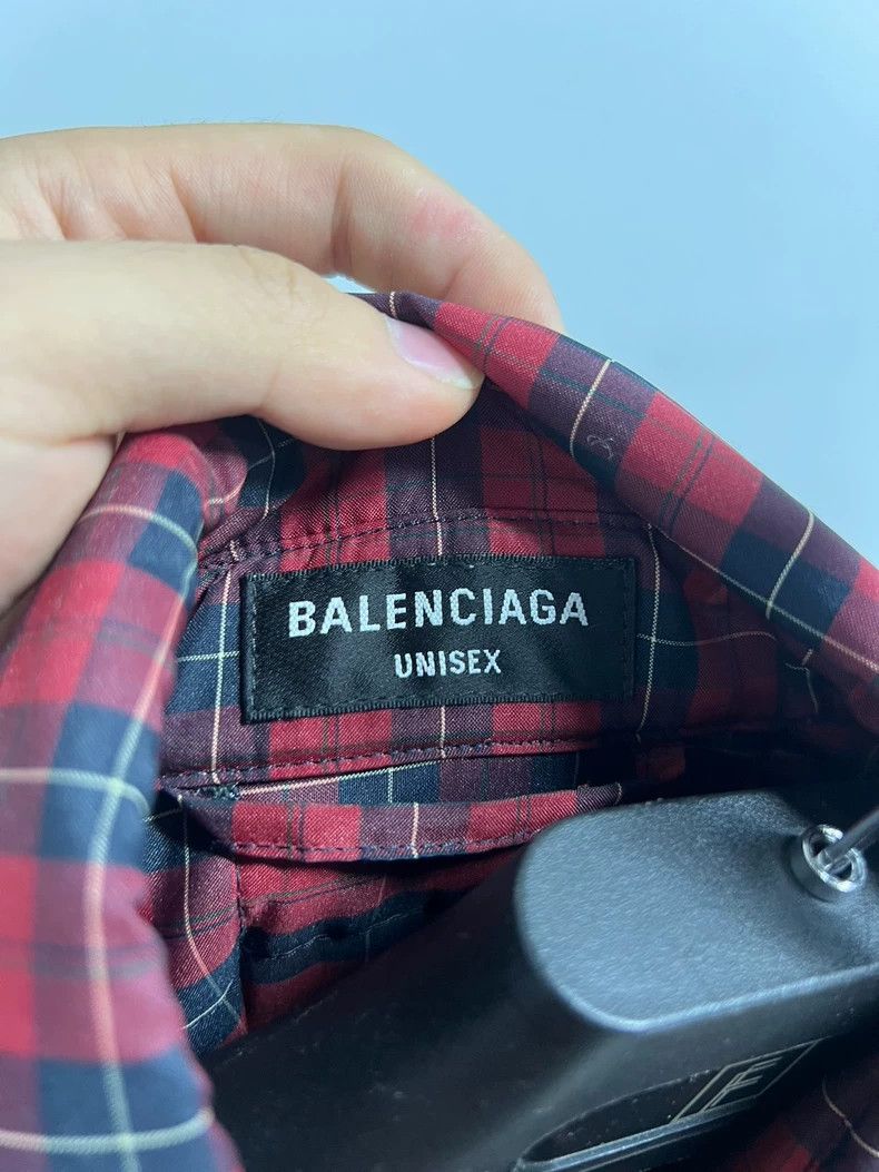 Balenciaga Balenciaga Red Black Check Quilted Coat - dmc Size US M / EU 48-50 / 2 - 4 Thumbnail