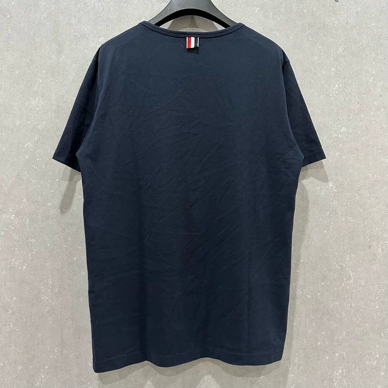 Thom Browne Thom Browne Navy Pocket Logo Short Sleeve - dmc Size US L / EU 52-54 / 3 - 2 Thumbnail