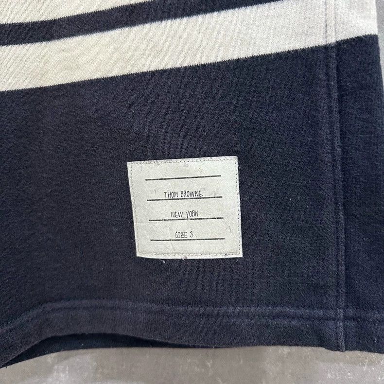 Thom Browne Thom Browne Navy Four-Stripe Shorts - dmc Size US 30 / EU 46 - 3 Thumbnail