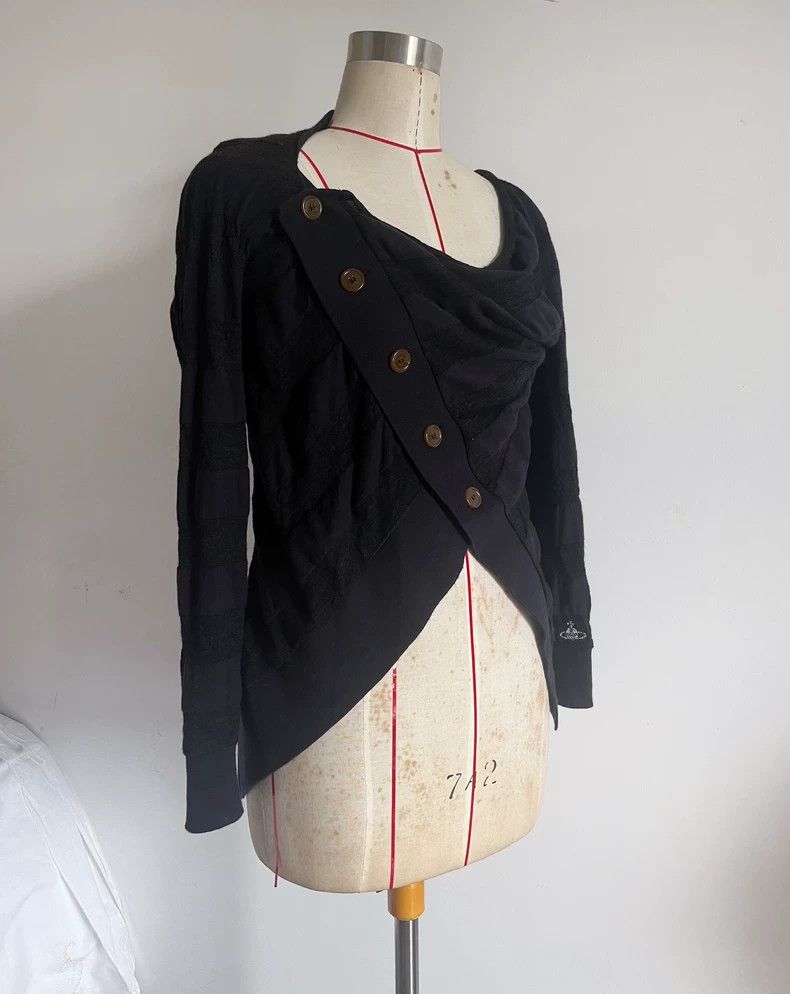 Vivienne Westwood Vivienne Westwood Punk Stripe Knit Cardigan - dmc Size US L / EU 52-54 / 3 - 3 Thumbnail