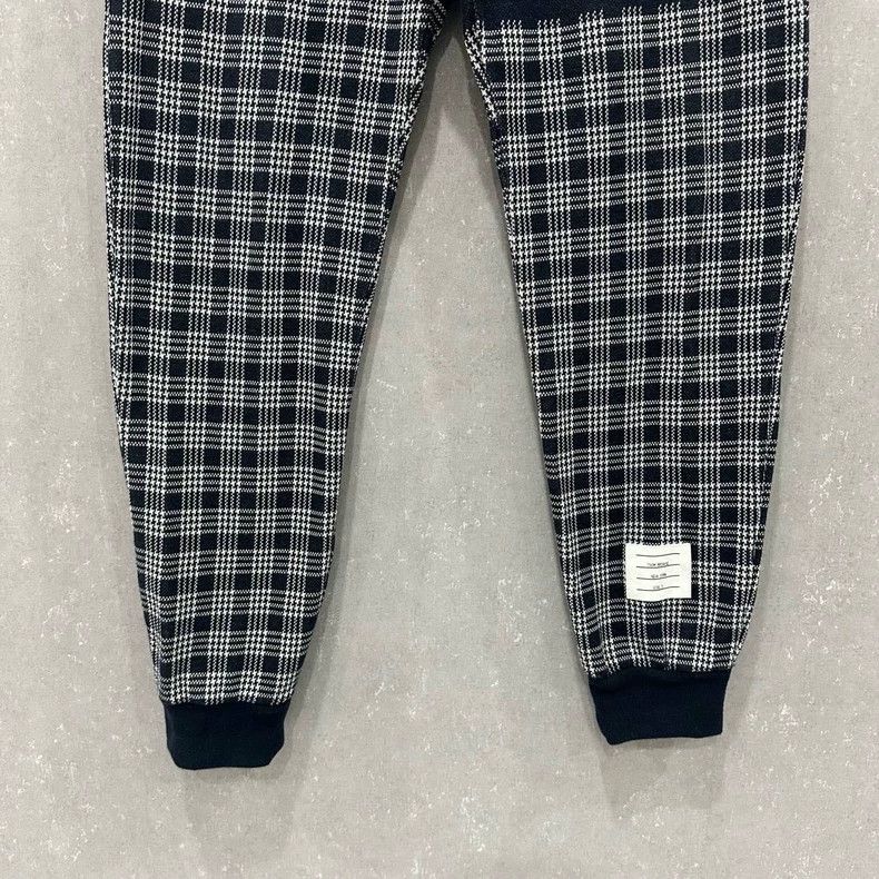 Thom Browne Thom Browne Checked Four-Stripe Sweatpants - dmc Size US 28 / EU 44 - 3 Thumbnail