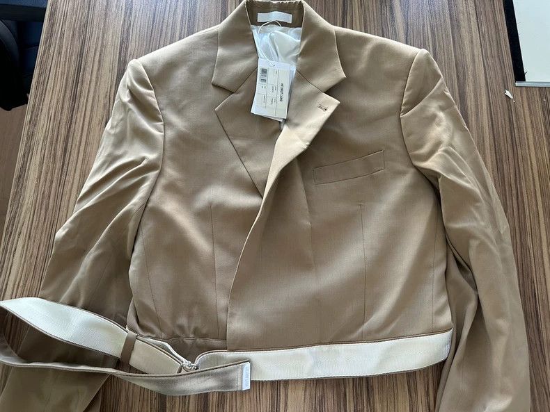 Helmut Lang Helmut Lang Wool Short Blazer - dmc Size US M / EU 48-50 / 2 - 2 Thumbnail